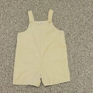 Talbots kid's cream velvet John John sz 24 months cotton new old money